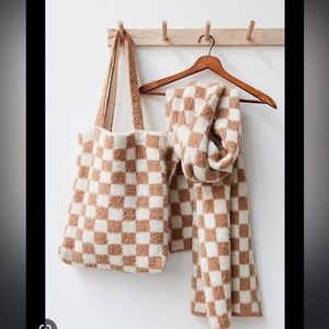 free people tote & scarf set